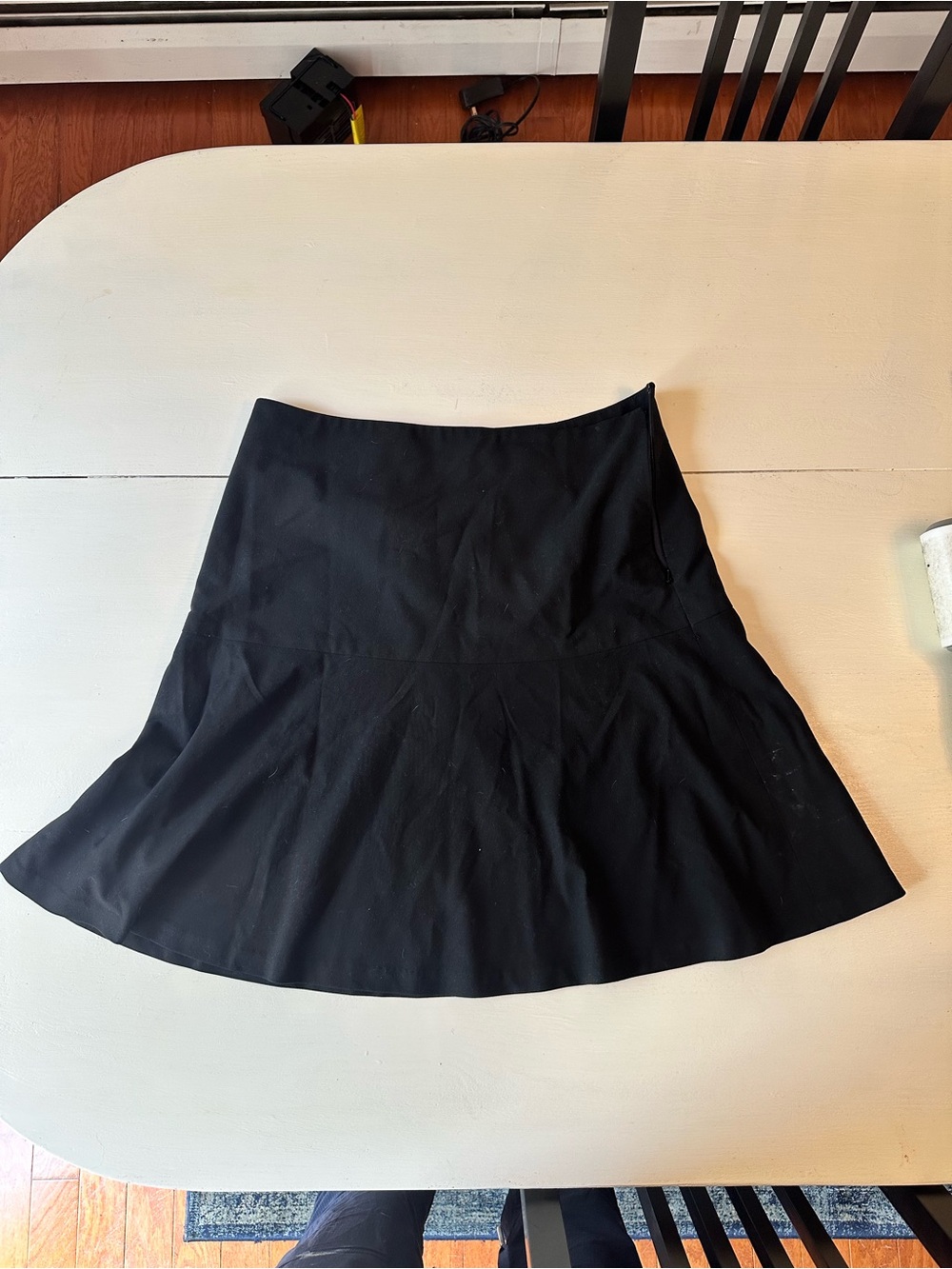 Ann Taylor Black A-Line Flared Skirt